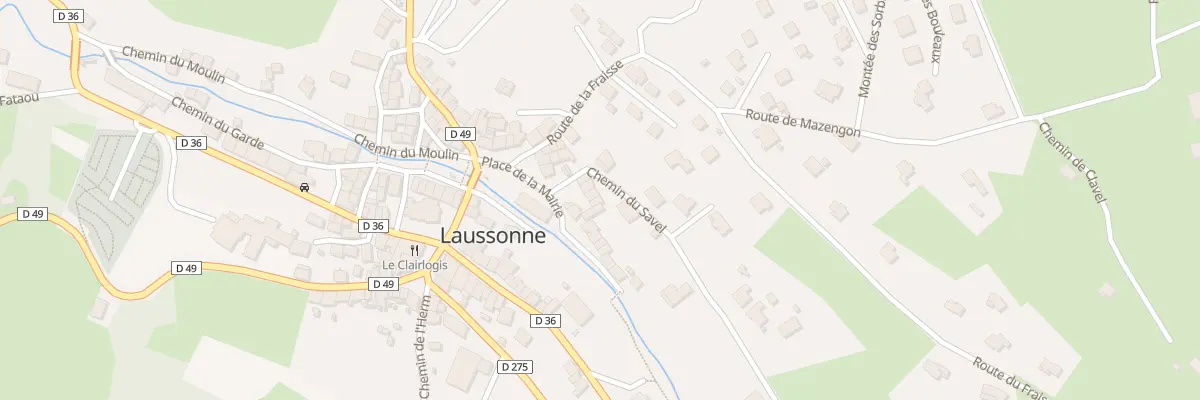 Plan du 2 Che du Savel à Laussonne