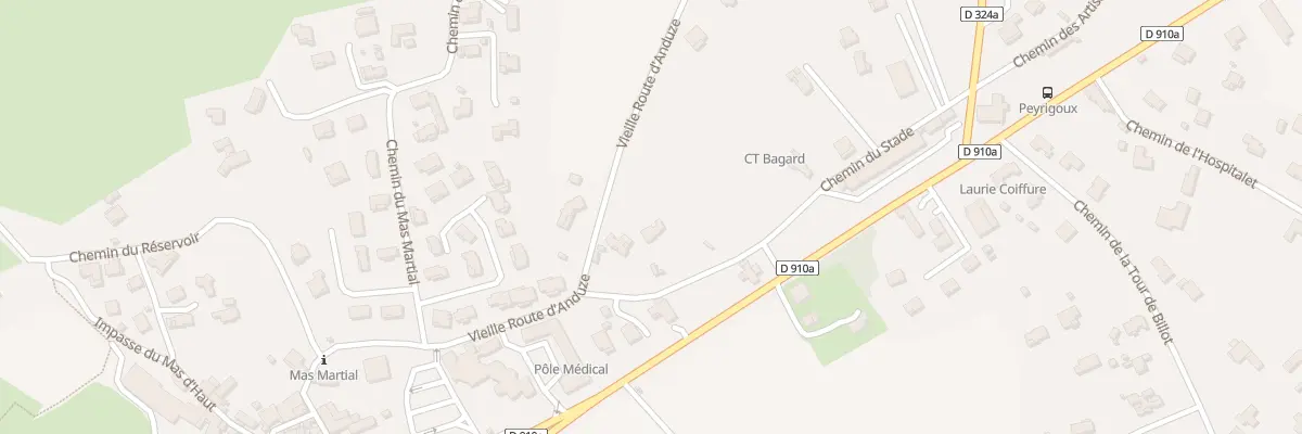 Plan du 113 Che du Stade à Bagard