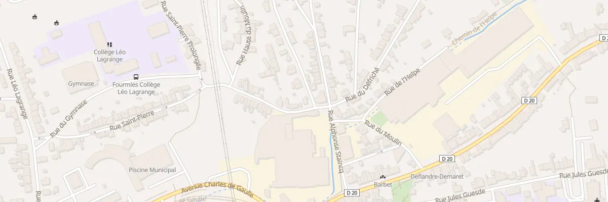 Plan du 18 Rue du Moulin à Fourmies