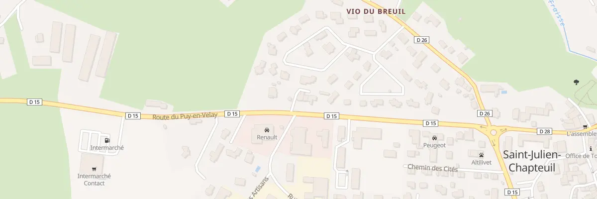 Plan du 12 Rte du Puy en Velay à Saint-Julien-Chapteuil