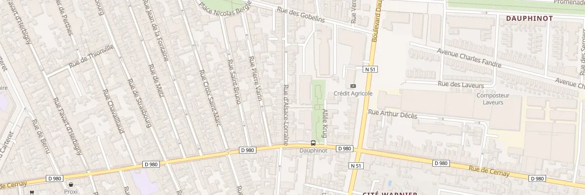 Plan du 111 Rue d’Alsace-Lorraine à Reims