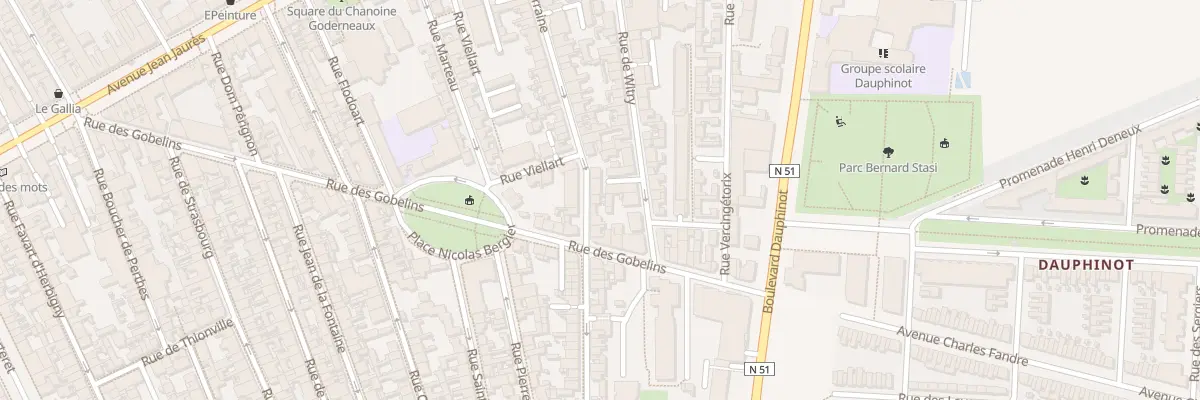 Plan du 63 Rue d’Alsace-Lorraine à Reims