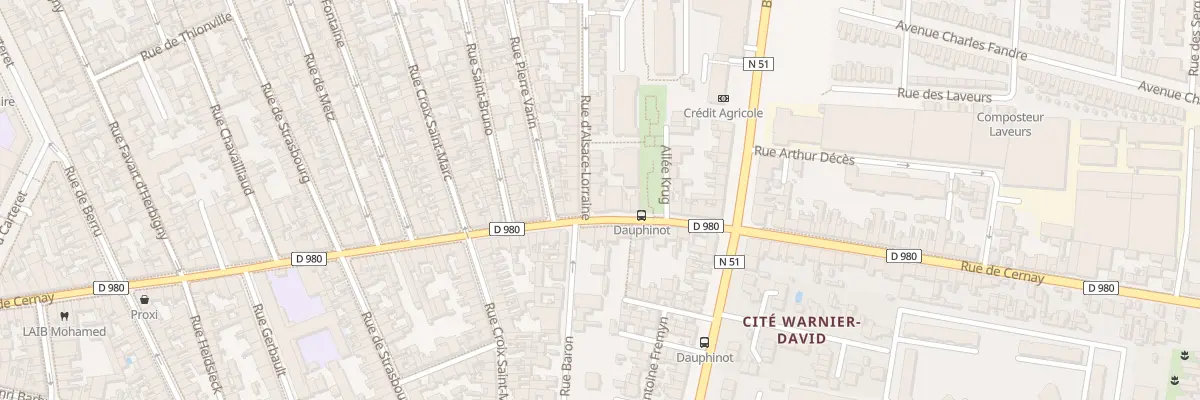 Plan du 127 Rue d’Alsace-Lorraine à Reims