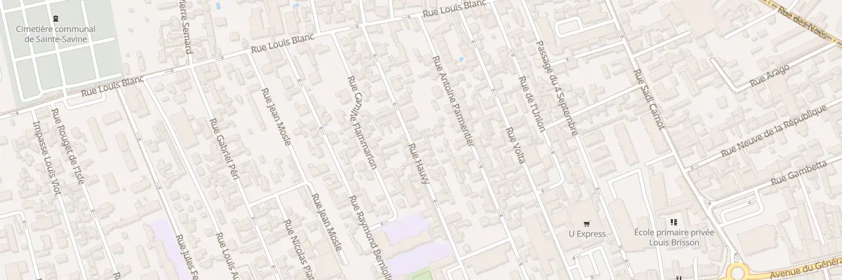 Plan du 22 Rue Hauvy à Sainte-Savine