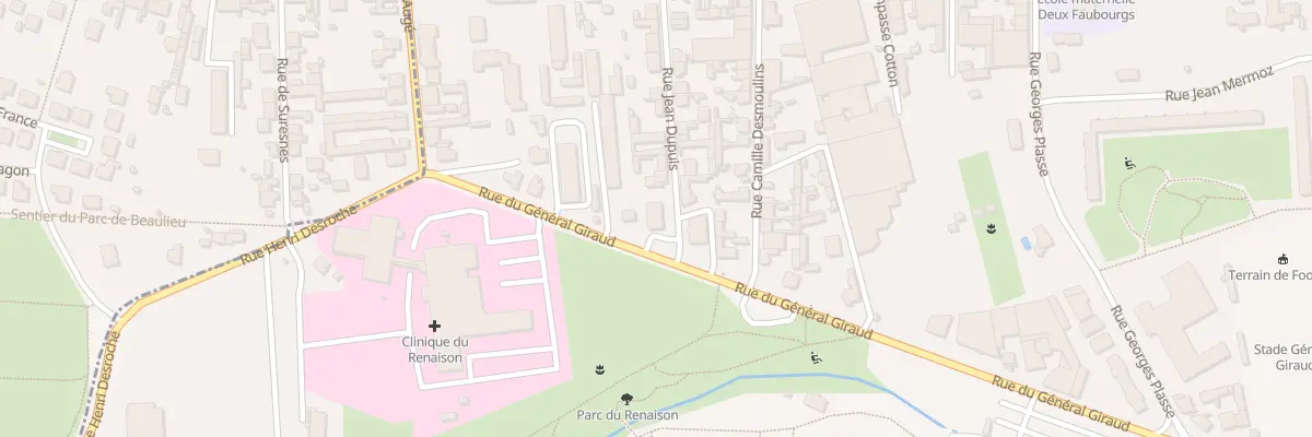 Plan du 26 Rue Jean Dupuis à Roanne