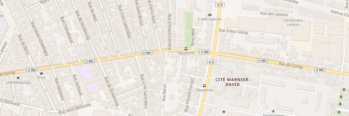 Plan du 168 Rue de Cernay à Reims