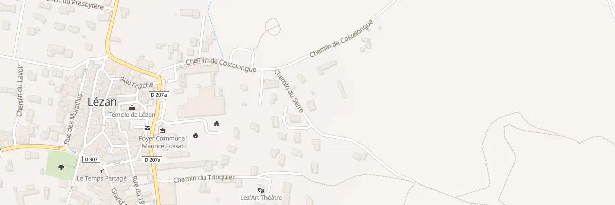 Plan du 63 Che du Serre à Lézan