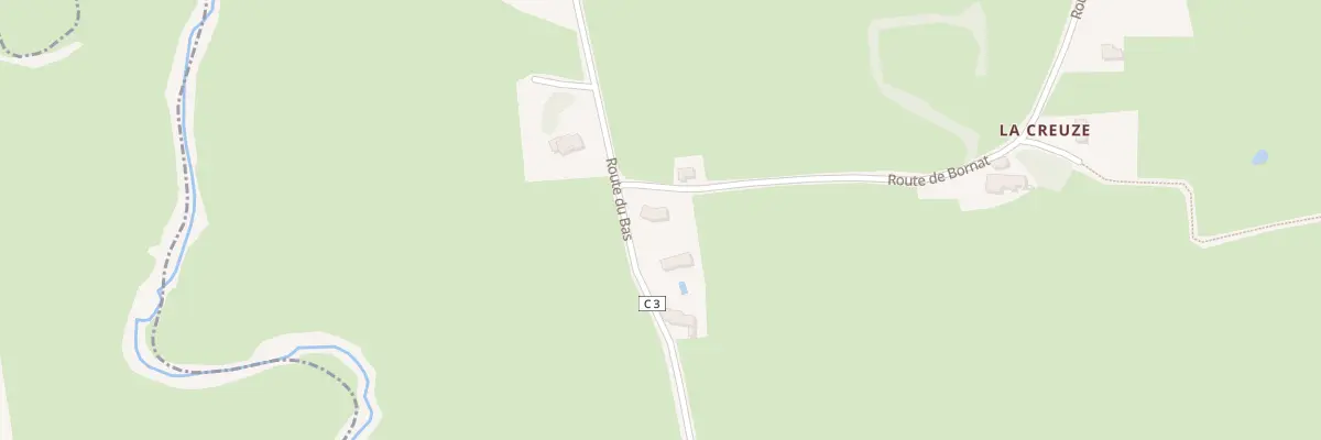 Plan du 5661 La Creuze à Versaugues