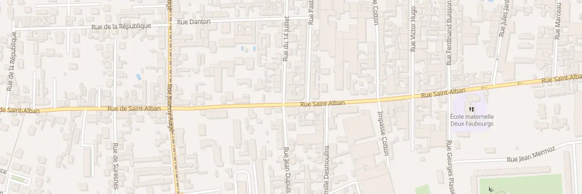Plan du 104 Rue Saint-Alban à Roanne