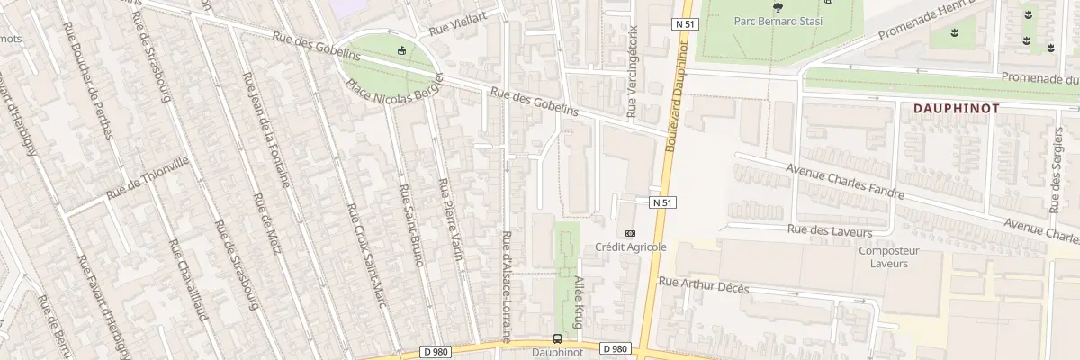 Plan du 117 Rue d’Alsace-Lorraine à Reims