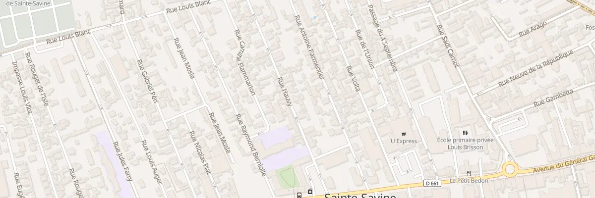 Plan du 16 Rue Hauvy à Sainte-Savine