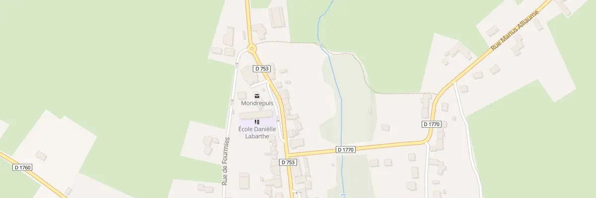 Plan du 28 Av de Verdun à Mondrepuis