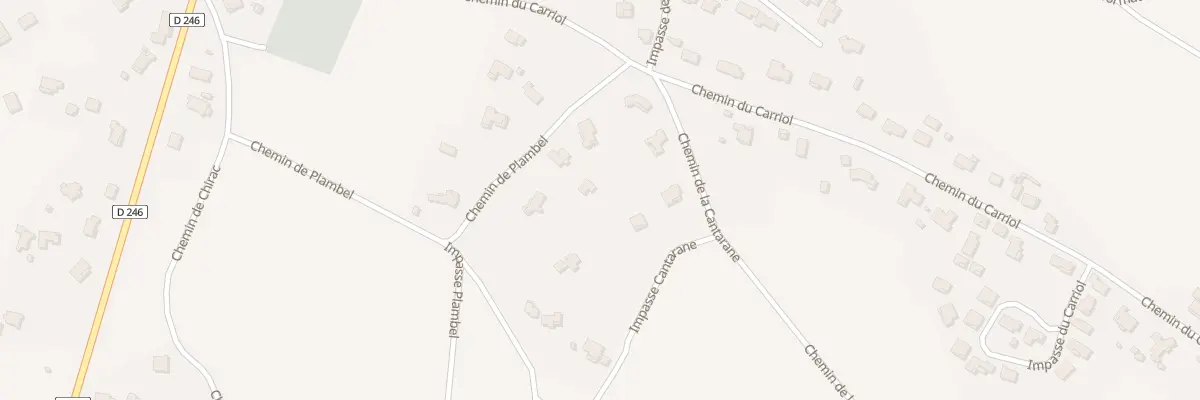 Plan du 328 Che de Plambel à Bagard