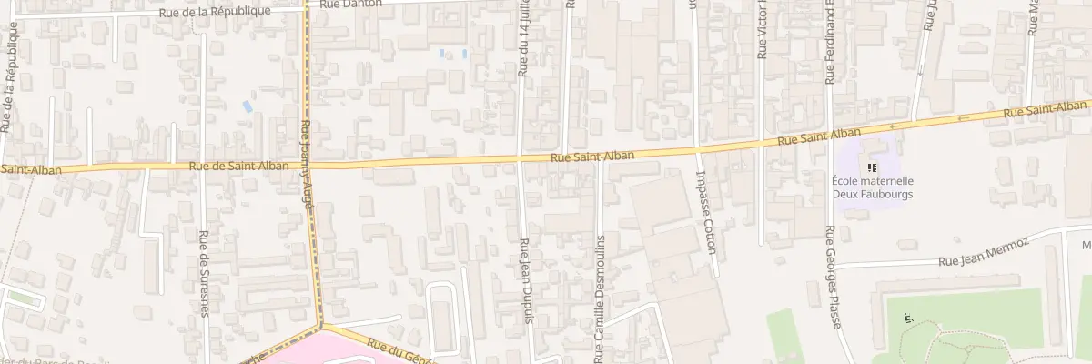 Plan du 79B Rue Saint-Alban à Roanne