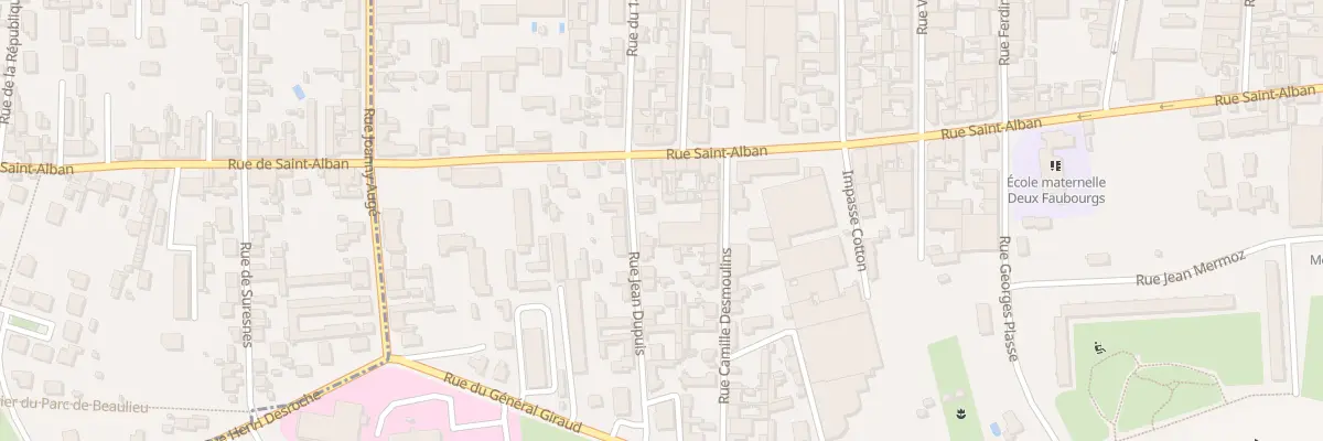 Plan du 5 Rue Jean Dupuis à Roanne