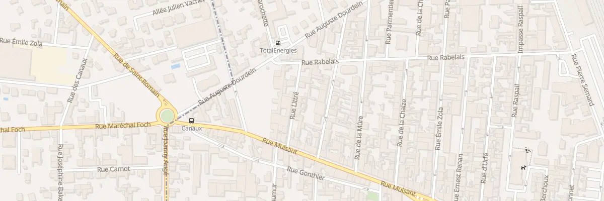 Plan du 14 Rue Littre à Roanne