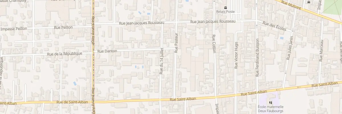Plan du 36 Rue Pasteur à Roanne