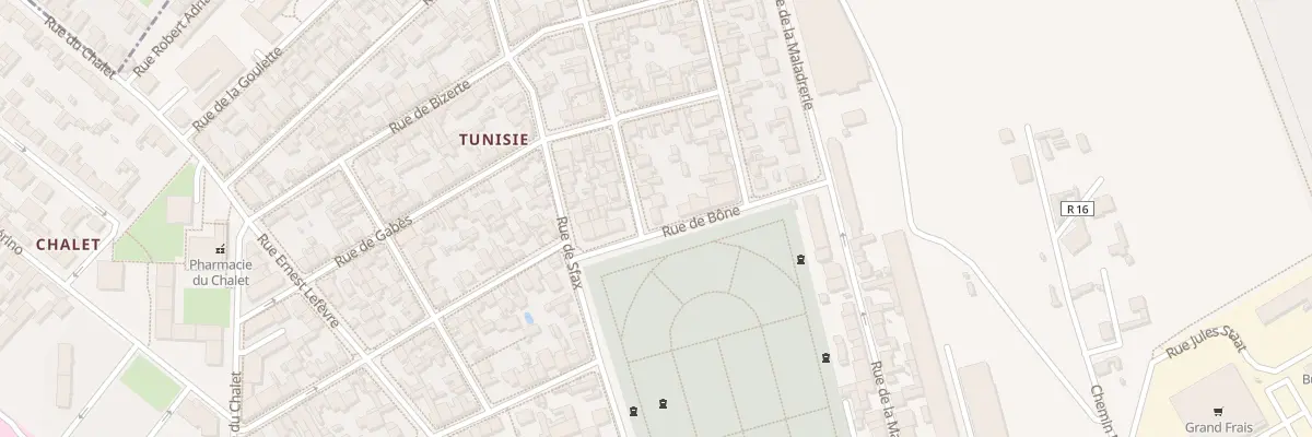 Plan du 2 Rue de Constantine à Reims