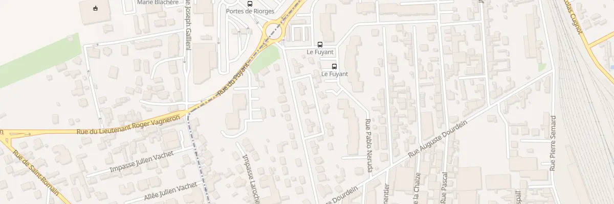 Plan du 20 Rue Albert Camus à Roanne