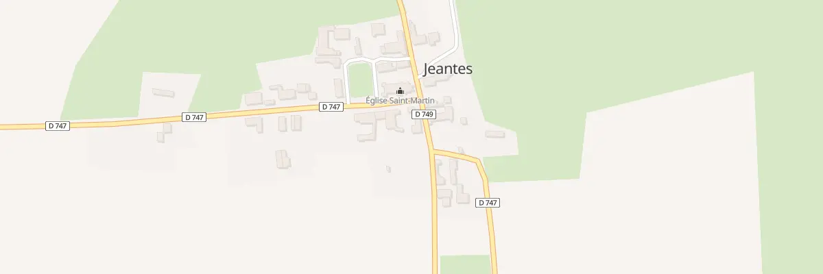 Plan du 1 Rte de Bancigny à Jeantes
