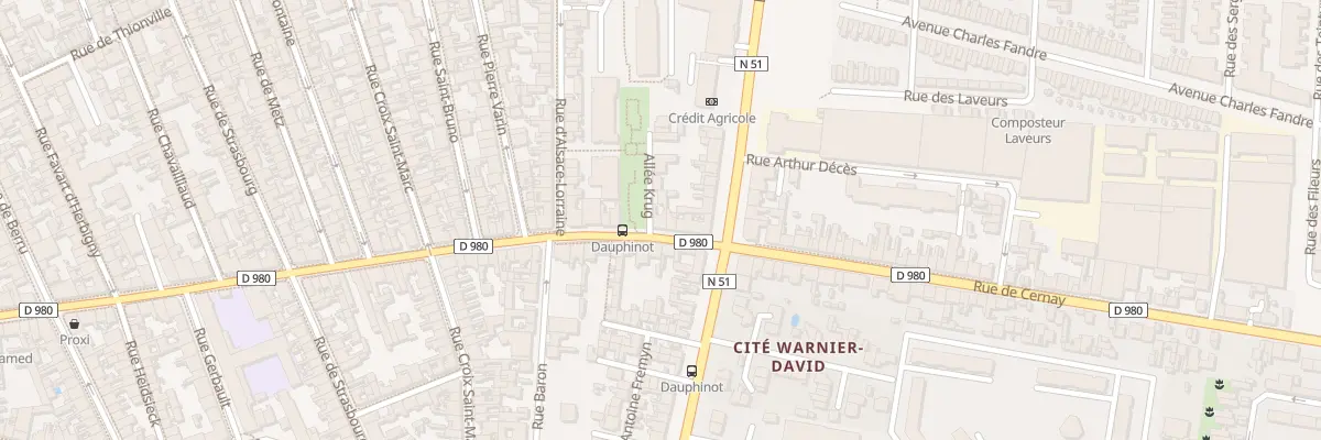 Plan du 161 Rue de Cernay à Reims