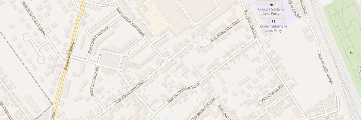 Plan du 58 Rue Alexandre Ribot à Troyes