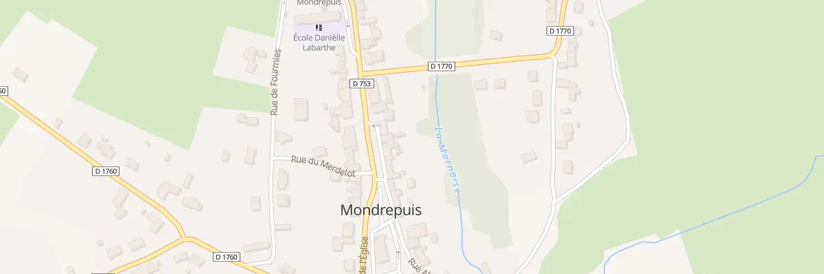 Plan du 8 Av de Verdun à Mondrepuis