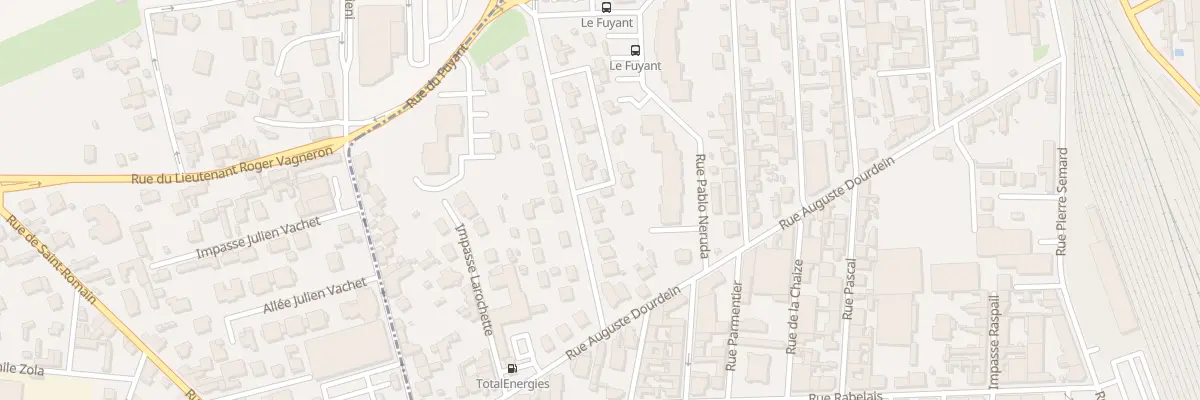 Plan du 12 Rue Albert Camus à Roanne