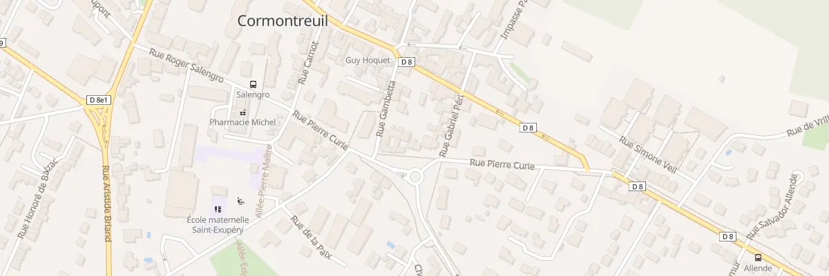 Plan du 7 Rue Pierre Curie à Cormontreuil
