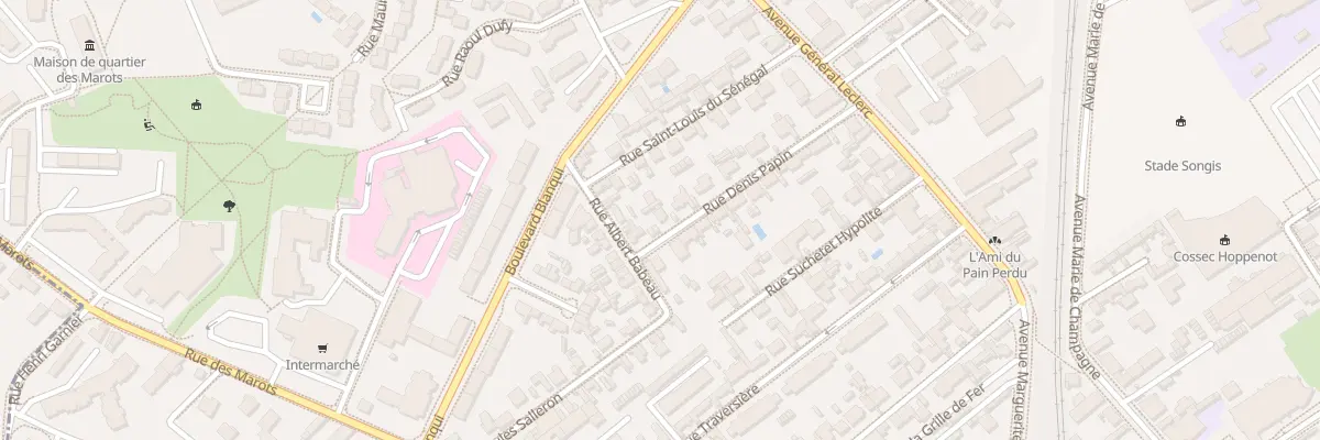 Plan du 14 Rue Denis Papin à Troyes
