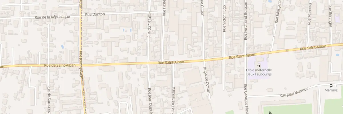 Plan du 96 Rue Saint-Alban à Roanne