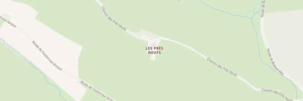 Plan du 350 Che des Prés Neufs à Uxeau