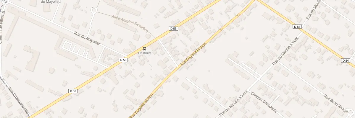Plan du 54 Rue Eugène Bichon à Roanne