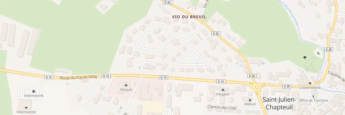 Plan du 243 Rue du Vazabre à Saint-Julien-Chapteuil