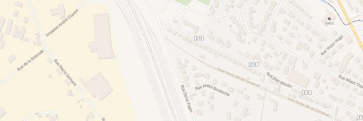 Plan du 1302 Rue Denis Papin à Riorges