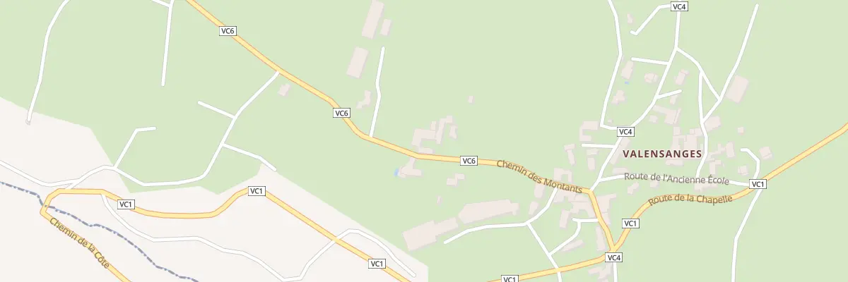Plan du 5227 Valensanges à Lézigneux
