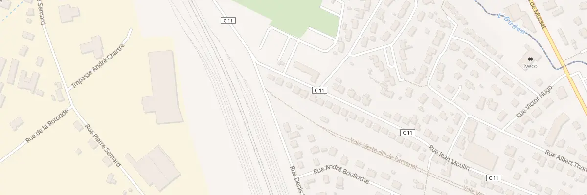 Plan du 687 Rue Jean Moulin à Riorges