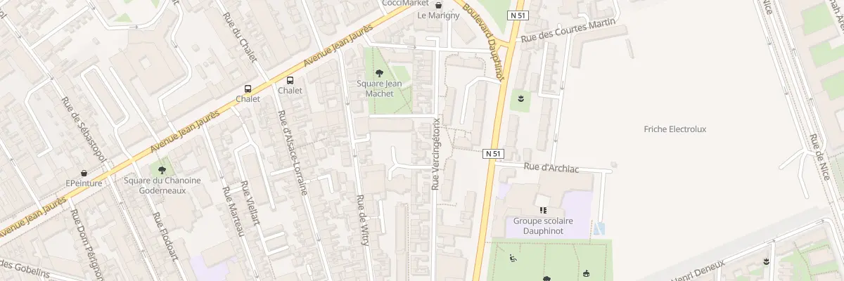 Plan du 30 Rue Vercingétorix à Reims