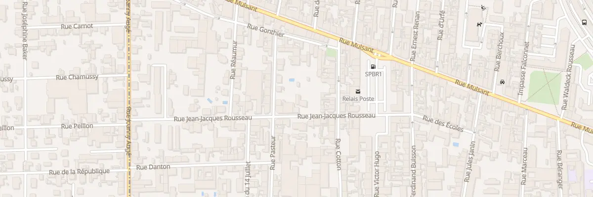 Plan du 22 Rue Jean-Jacques Rousseau à Roanne