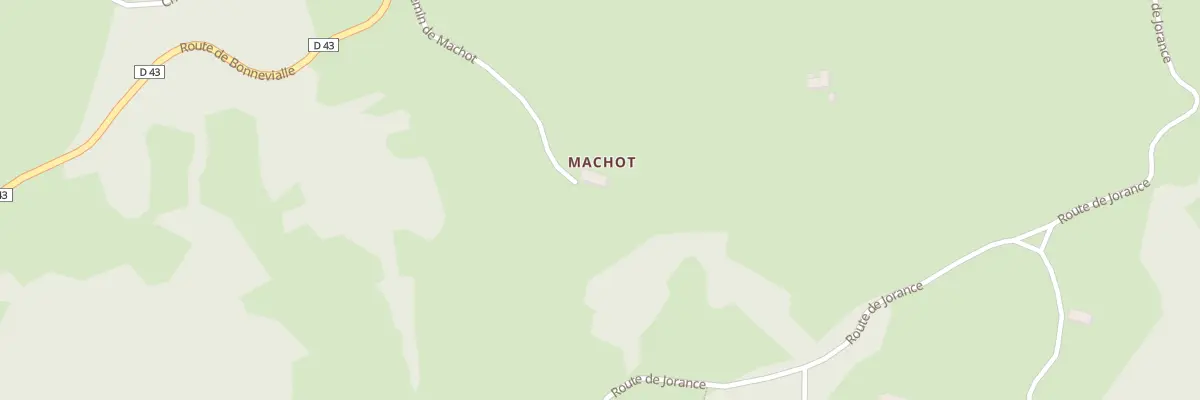 Plan du 235 Che de Machot à Saint-Julien-du-Pinet