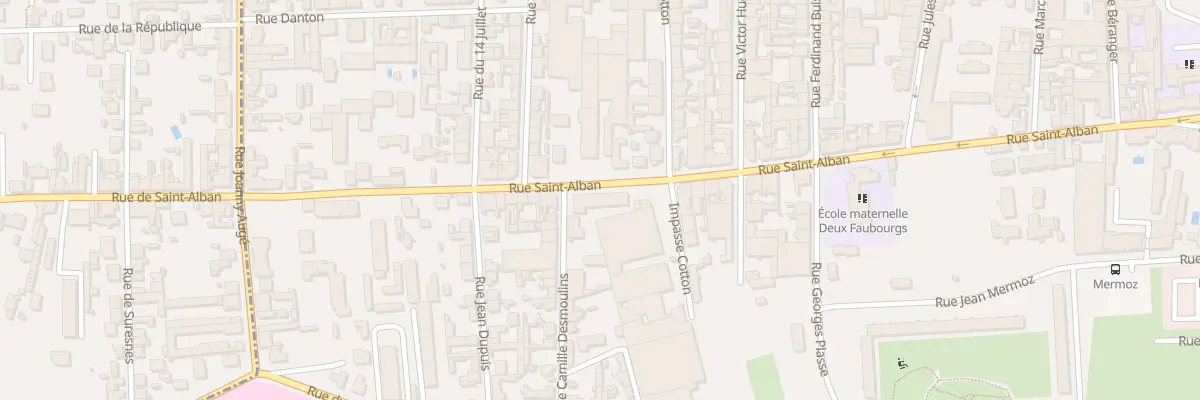 Plan du 57 Rue Saint-Alban à Roanne