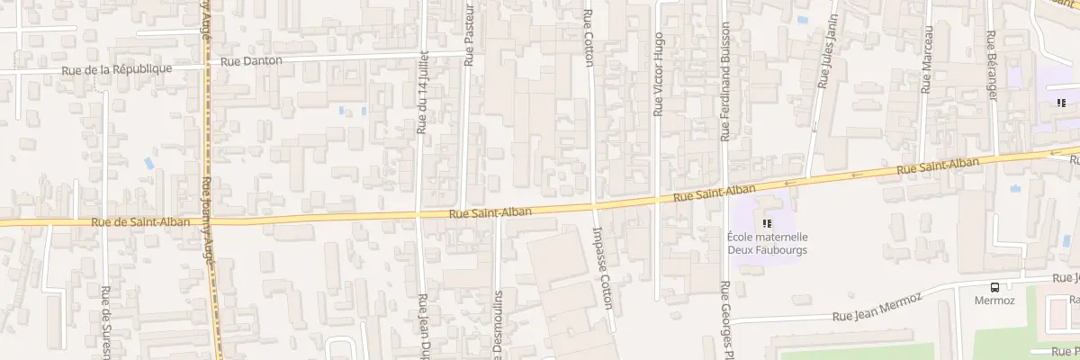 Plan du 92 Rue Saint-Alban à Roanne