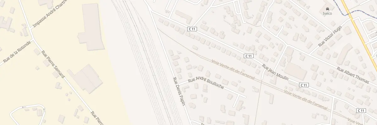 Plan du 1256 Rue Denis Papin à Riorges