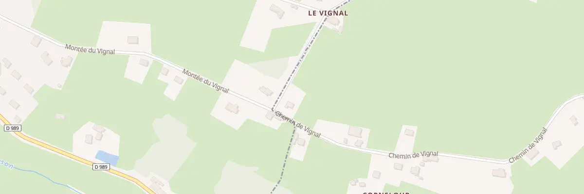 Plan du 870 Che du Vignal à Semur-en-Brionnais