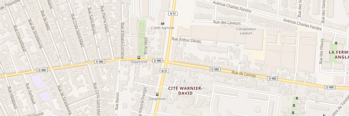 Plan du 171 Rue de Cernay à Reims