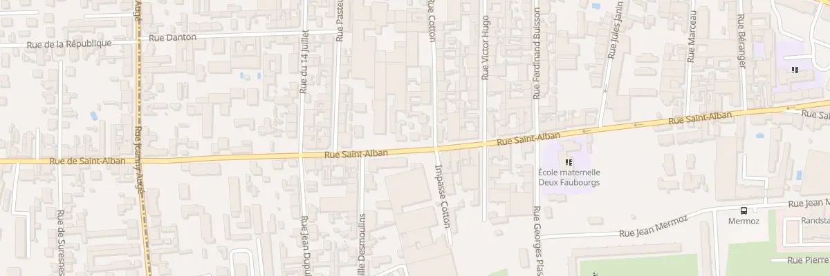 Plan du 90 Rue Saint-Alban à Roanne