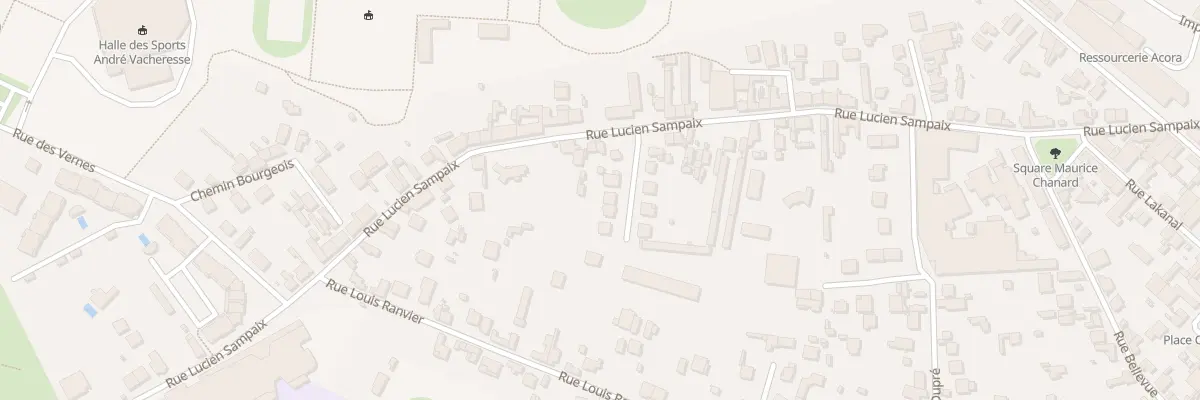 Plan du 8 Rue des Monts de la Madeleine à Roanne