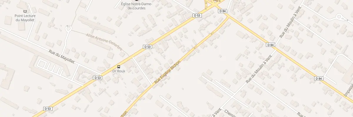 Plan du 40 Rue Eugène Bichon à Roanne