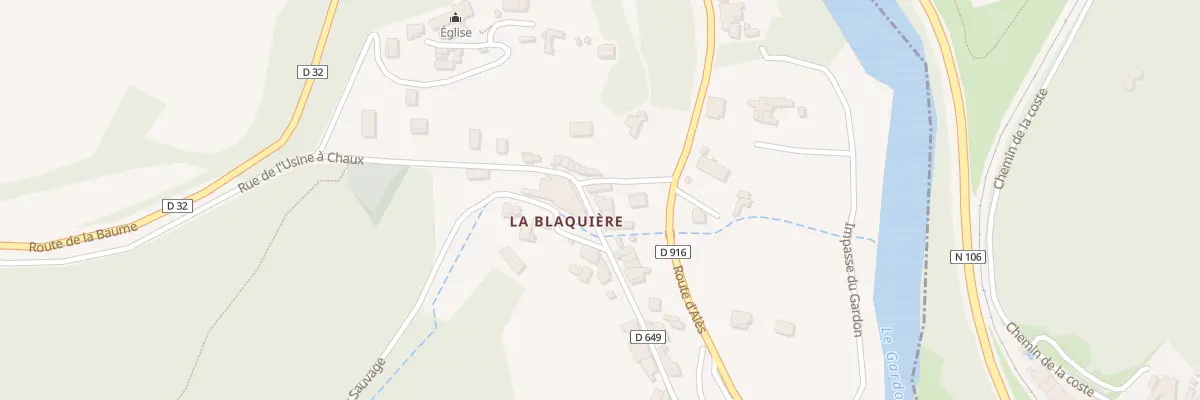 Plan du 374 Rue de l’Usine à Chaux à Cendras
