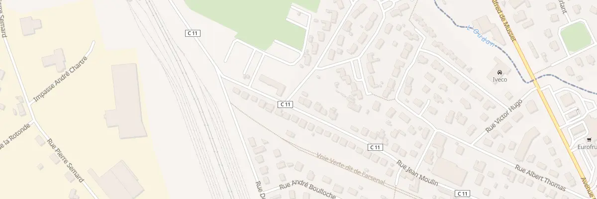 Plan du 628 Rue Jean Moulin à Riorges